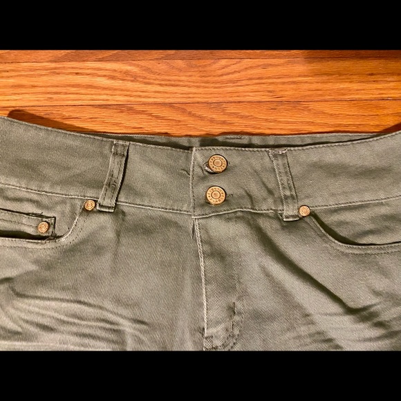 New with tags, hunter green jean shorts. - Picture 2 of 4